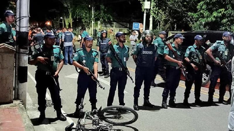 Police officer was fatally shot by a fellow officer in the diplomatic enclave of Baridhara