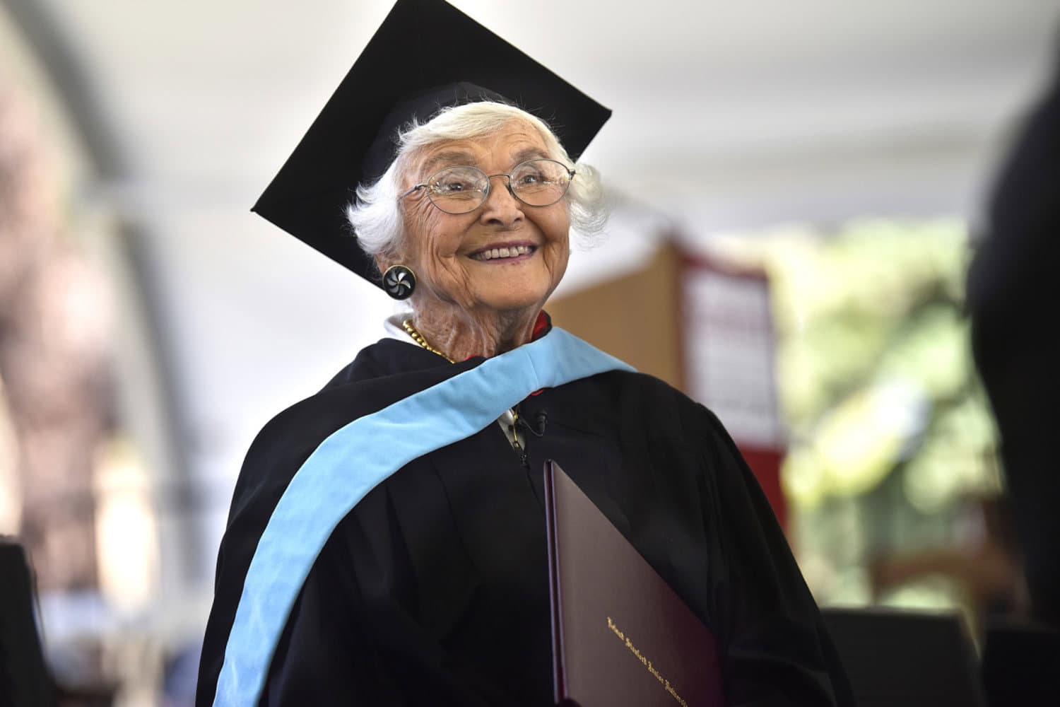A 105-year-old great-grandmother completes her Stanford degree after 83 years 