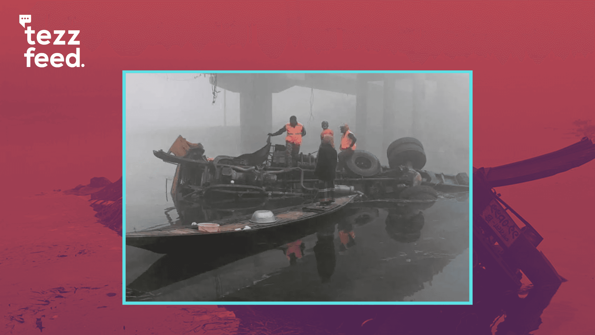 Truck Falls into River After Bridge Railing Collapse in Shailkupa, Driver and Assistant Dead