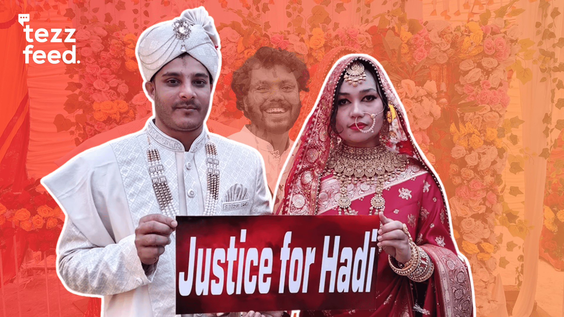 Bride and Groom Demand Justice for Hadi at Wedding Ceremony