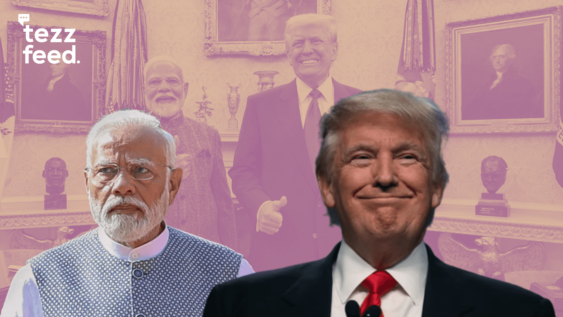 PM Modi came to see me, ‘Sir, may I see you?’ […] He’s not very happy with me because they’re paying a lot of tariffs now, said Donald Trump