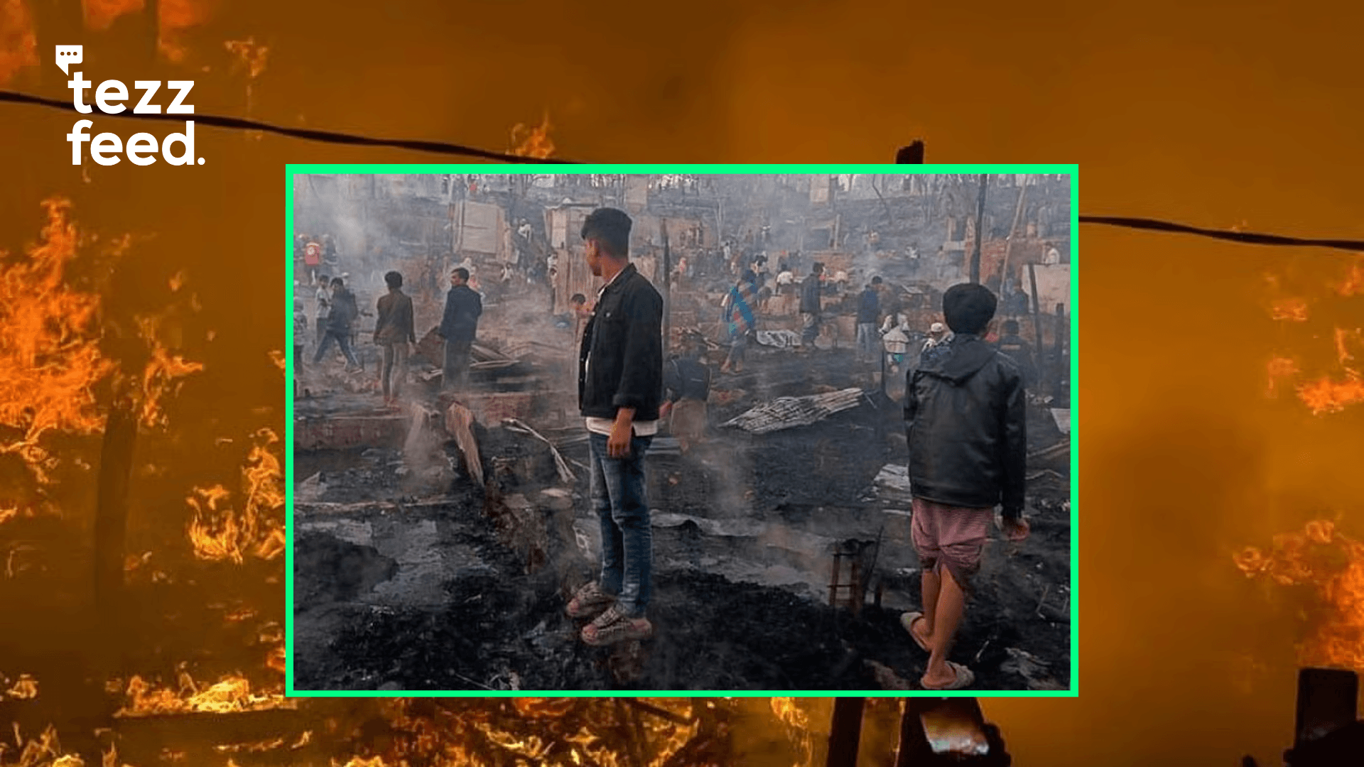 Massive Fire Destroys 500 Shelters in Rohingya Refugee Camp