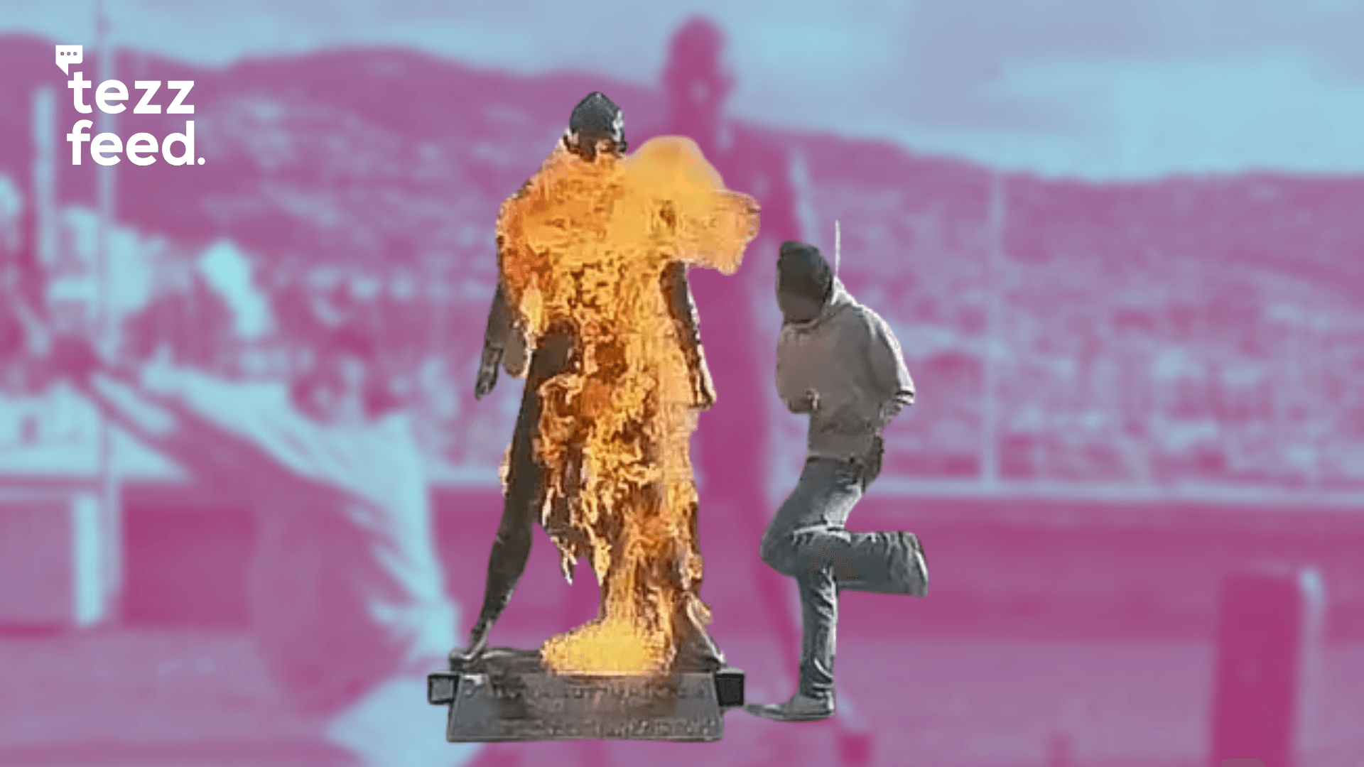 Cristiano Ronaldo Statue Vandalized by Fire in Hometown