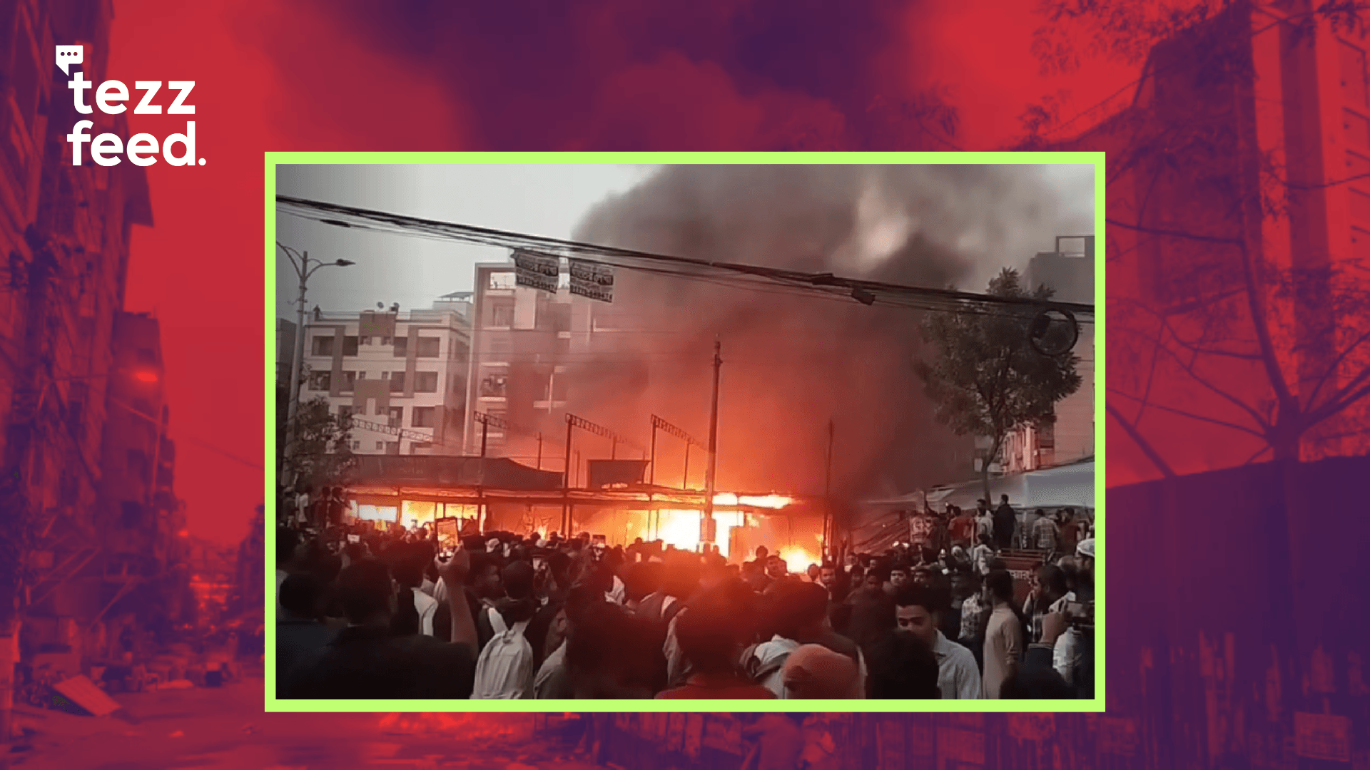 Fire Erupts at Uttara 11 Kitchen Market