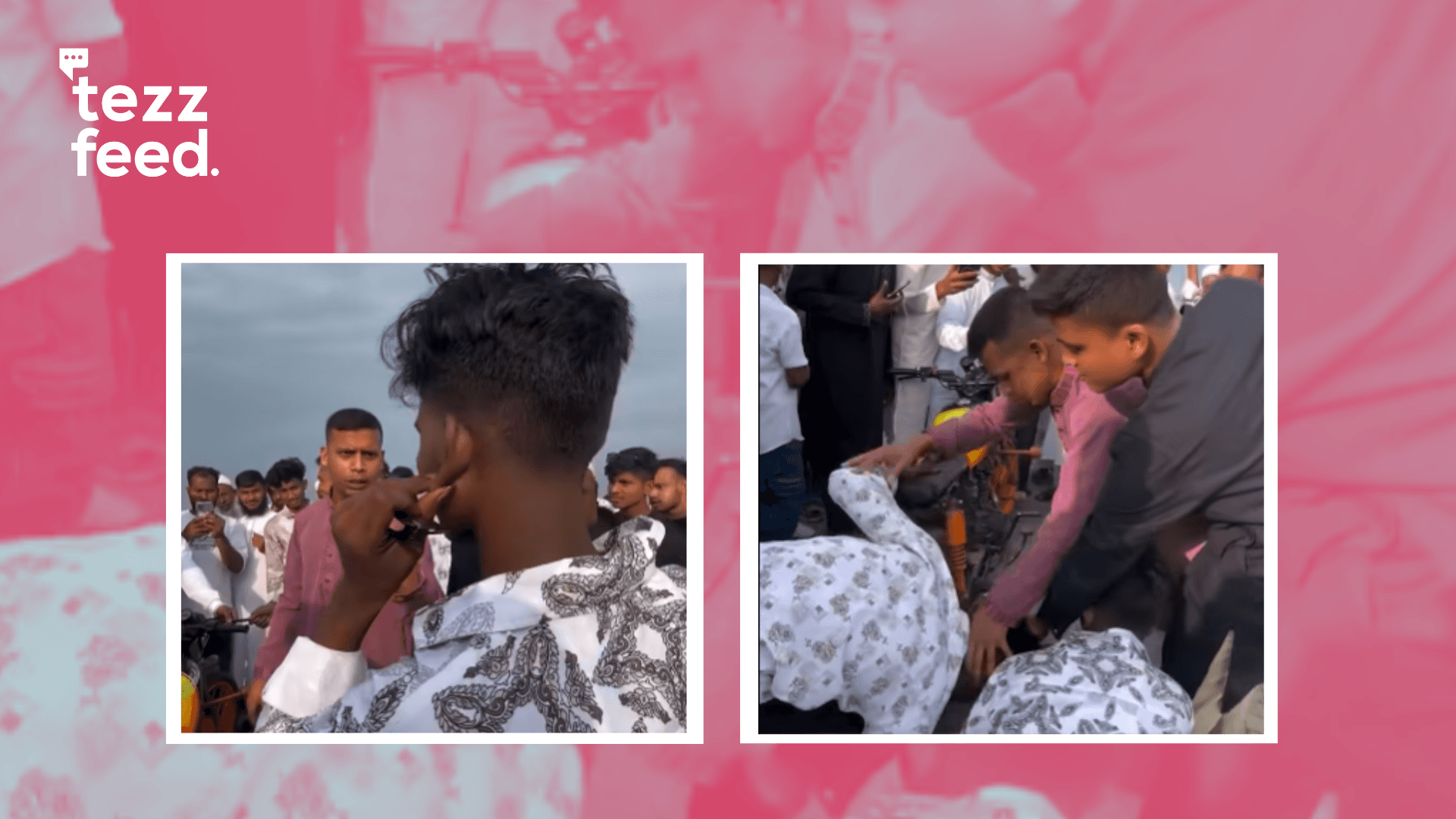 Youths Punished by Locals for Making Noise on Bikes