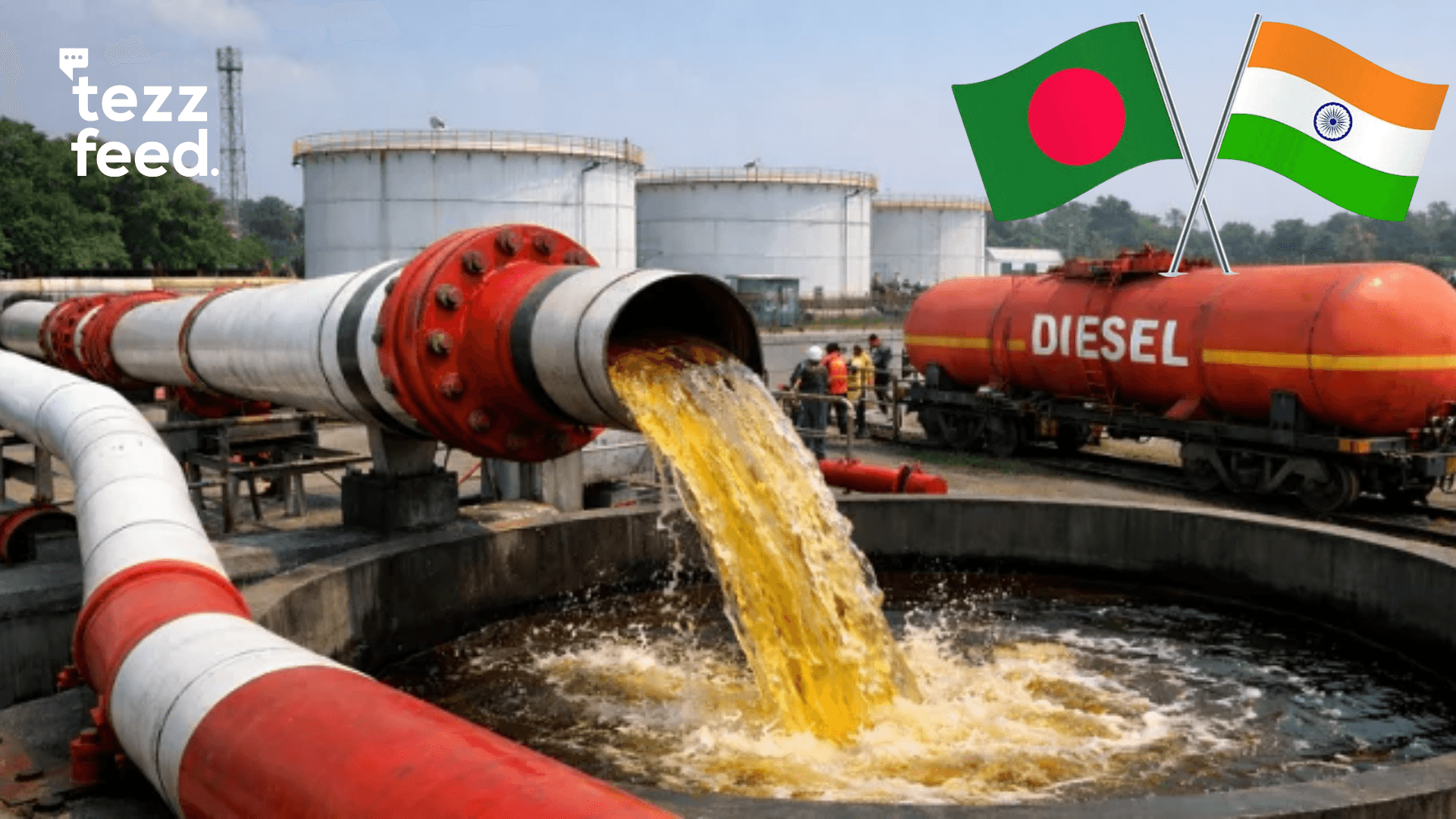 Bangladesh Imports 7,000 Tons of Diesel via India Pipeline to Ease Supply Risks