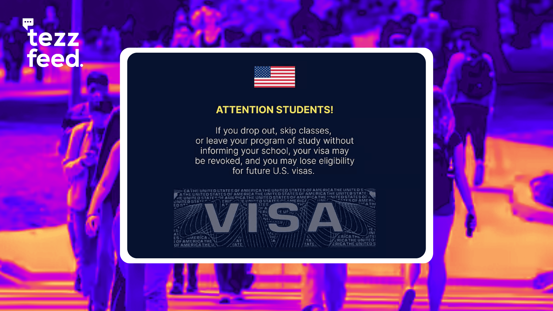 US Embassy warns: Skipping classes or dropping out may lead to visa cancellation