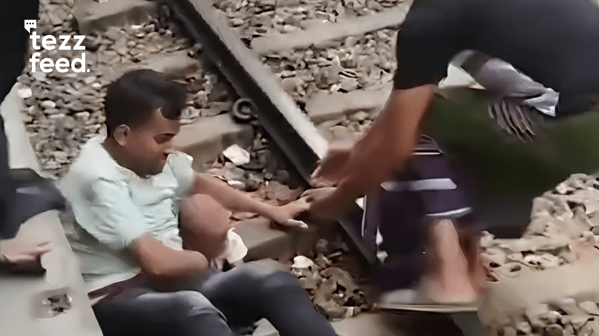 Father Saves Son by Jumping Under Passing Train in Bhairab