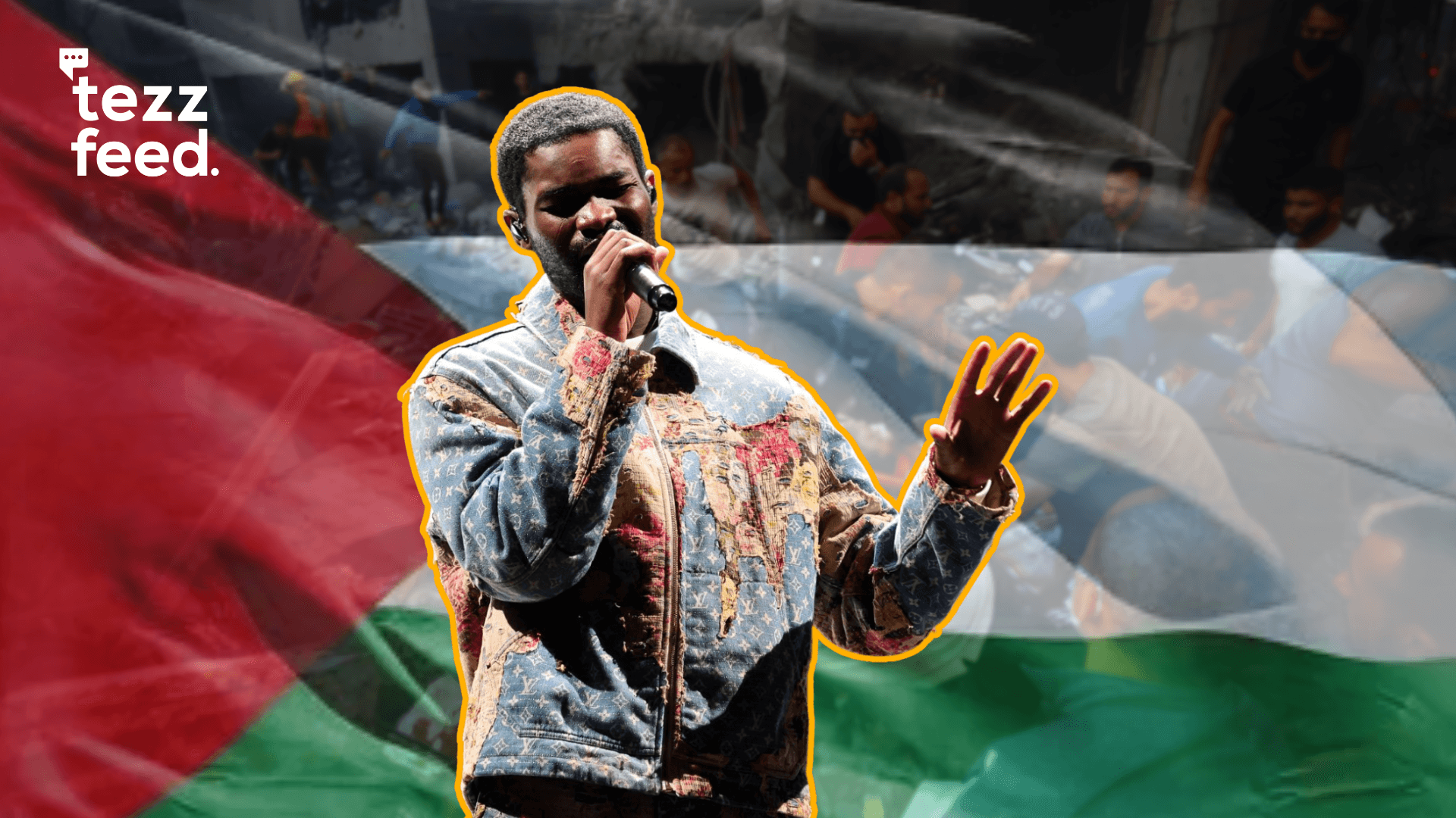 British rapper Dave, famed for his song Sprinter, speaks out in solidarity with Palestine during concert