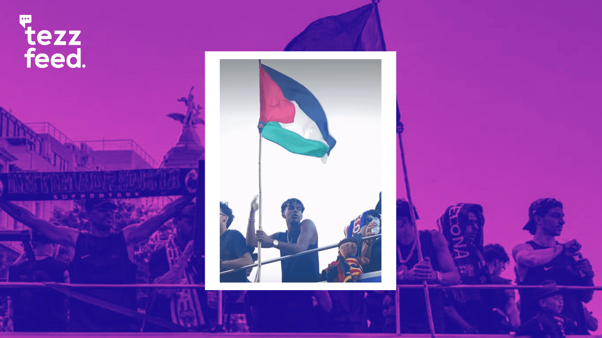 Lamine Yamal Seen Holding Palestinian Flag During FC Barcelona’s La Liga Celebration