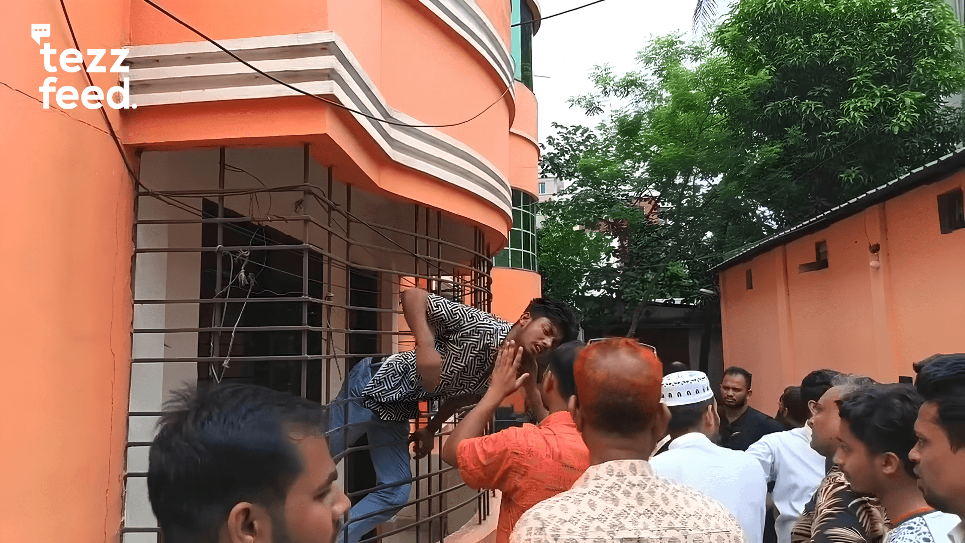 Thief Gets Stuck in Window Grill During Robbery in Cumilla