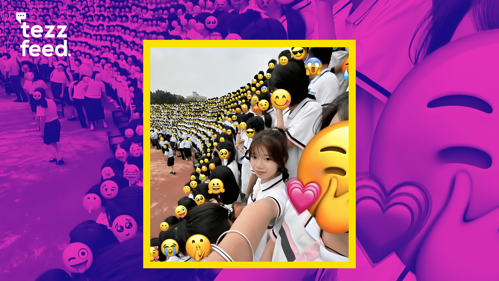 Girl Goes Viral for Covering Classmates’ Faces with Hundreds of Emojis in Photos