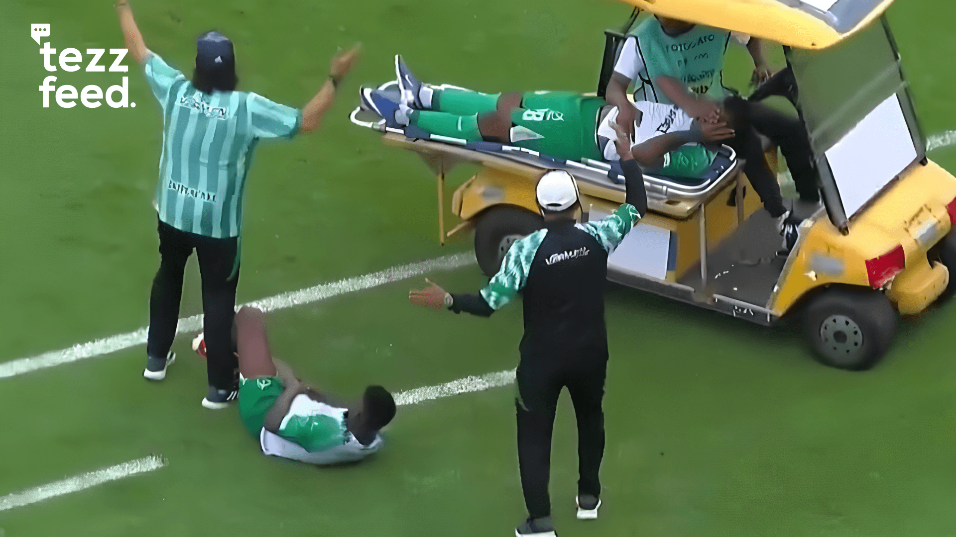 Medical Cart Carrying Injured Player Runs Over Another Player During Ecuador 2nd Division Match