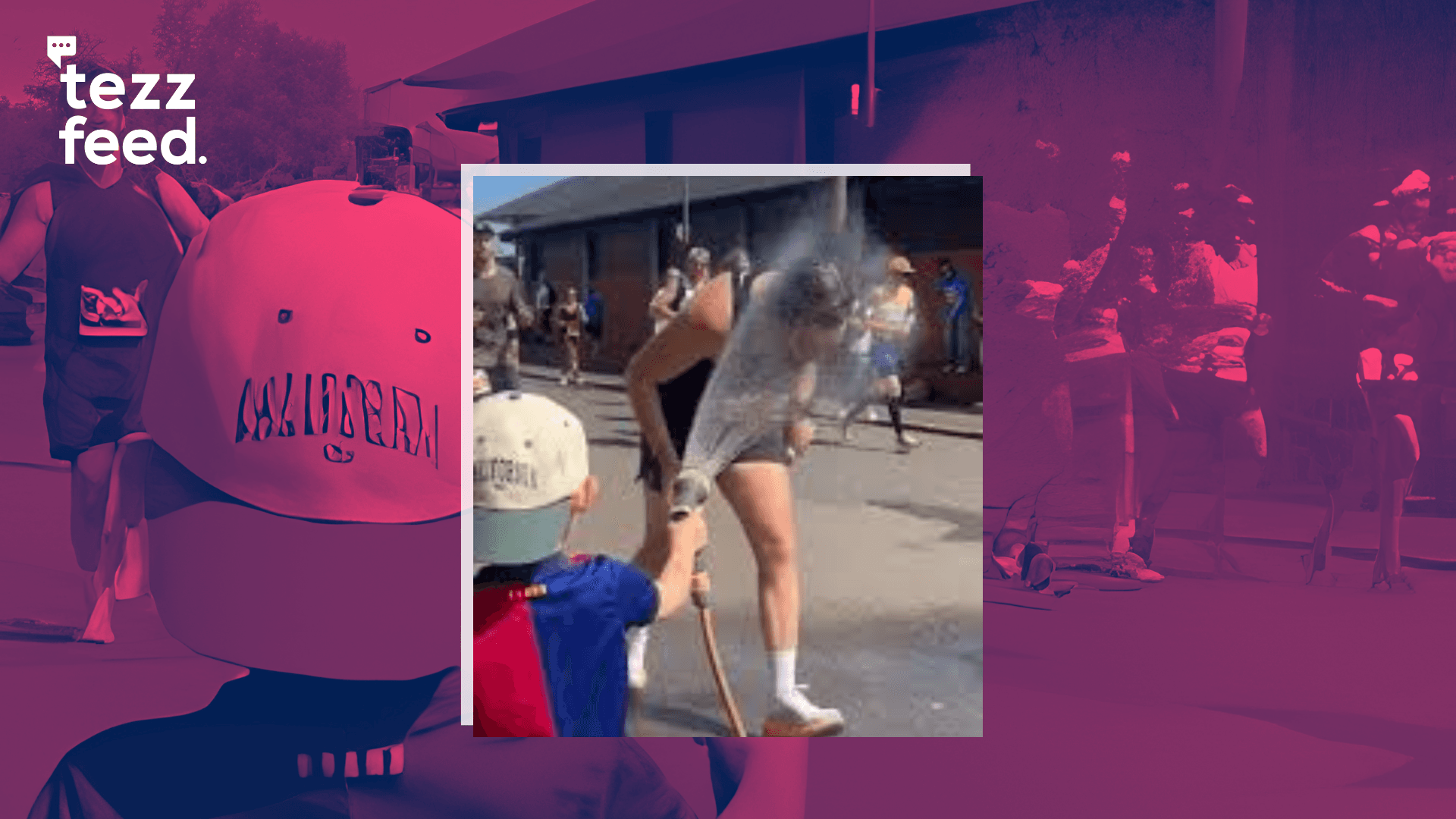 Heartwarming Video Shows Boy Spraying Water on Marathon Runners in Extreme Heat