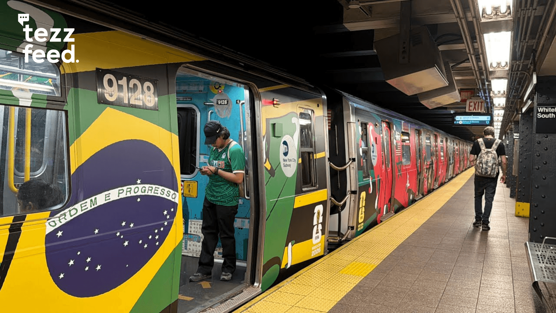 New York Subway Wrapped in Brazil’s Flag Ahead of World Cup