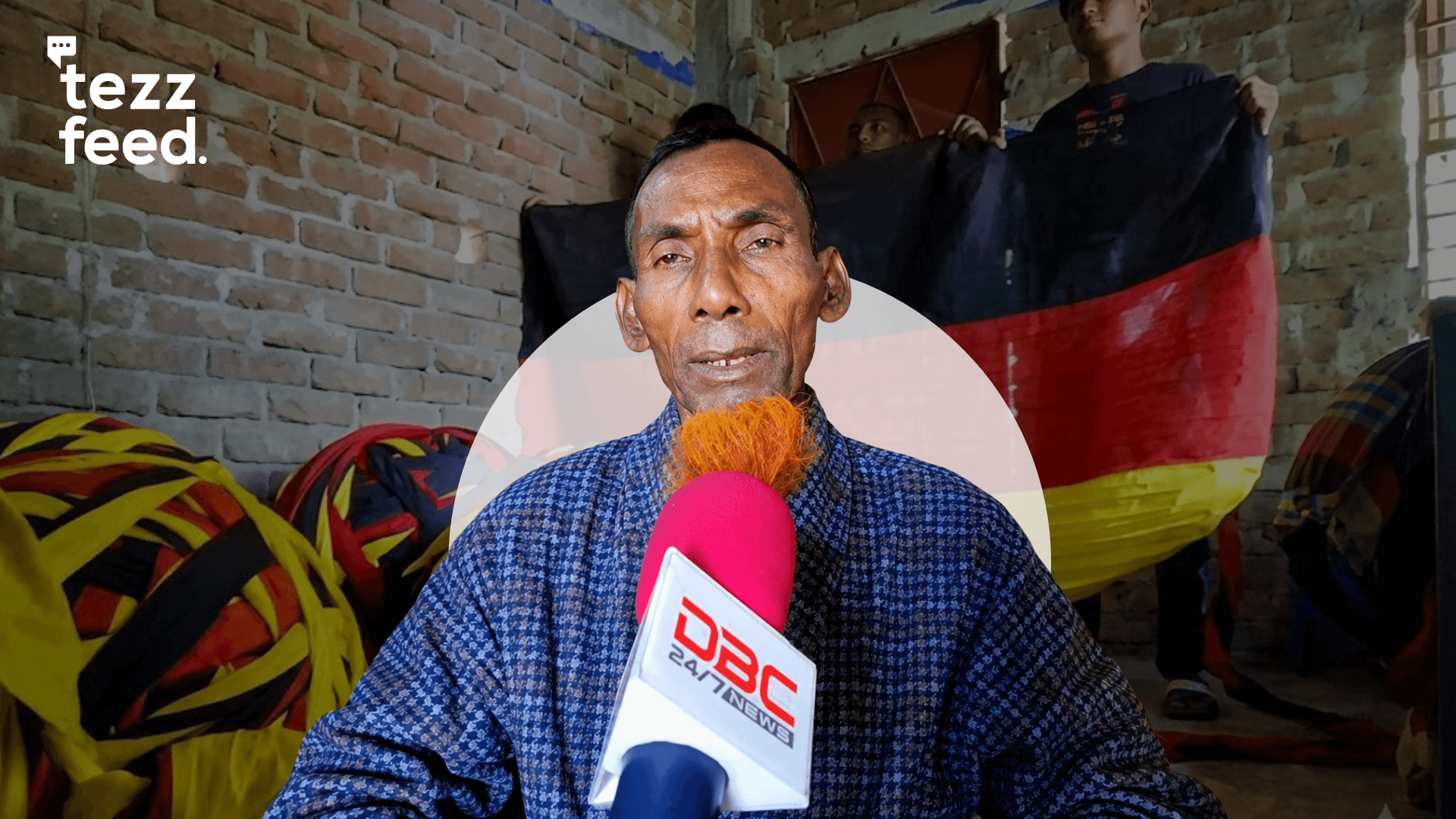 Farmer Sells Land, Spends Over Tk 10 Lakh to Display 7.5km German Flag