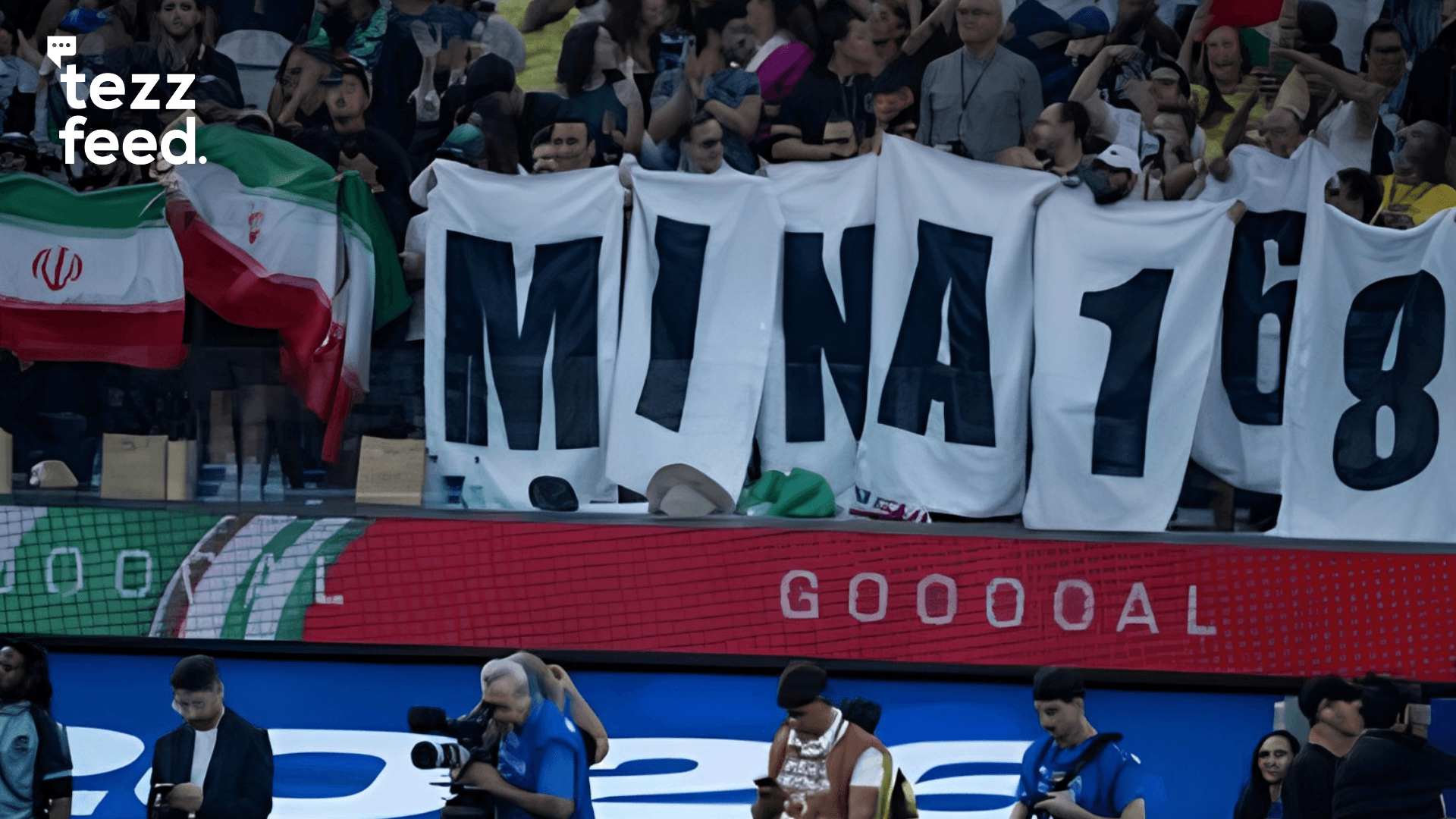 Iran Fans Pay Tribute to 168 Minab School Children During FIFA World Cup Match