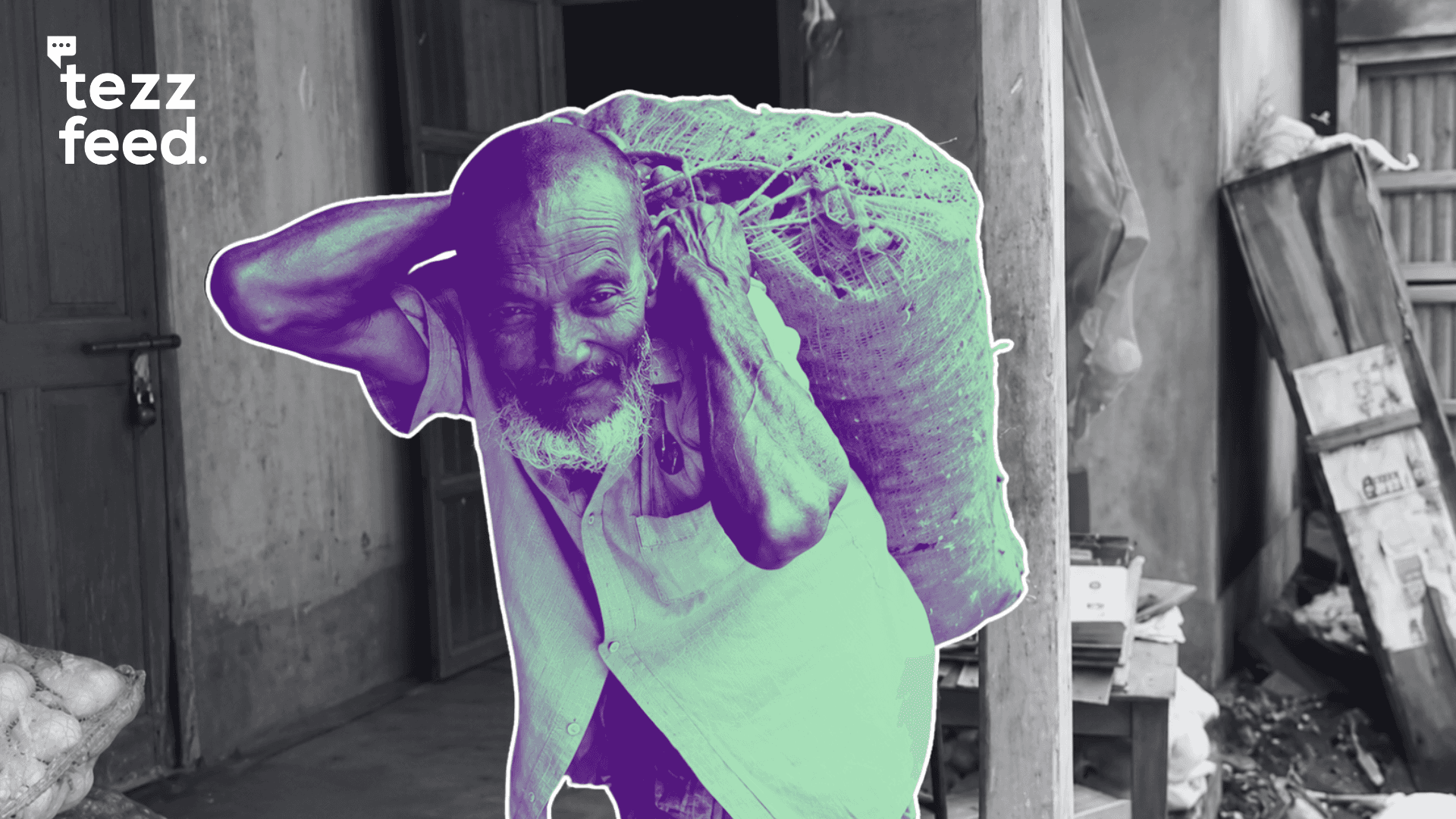 Meet 90 y/o Azizul Haque, Who Weighs Just 43 Kg but Carries Up to 100 Kg Every Day