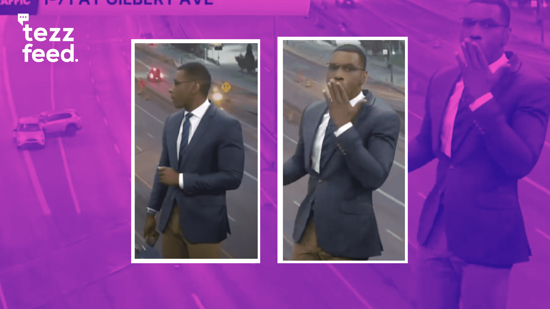 Traffic Reporter Reacts “Oh Sh*t!” After Witnessing Car Crash During Broadcast