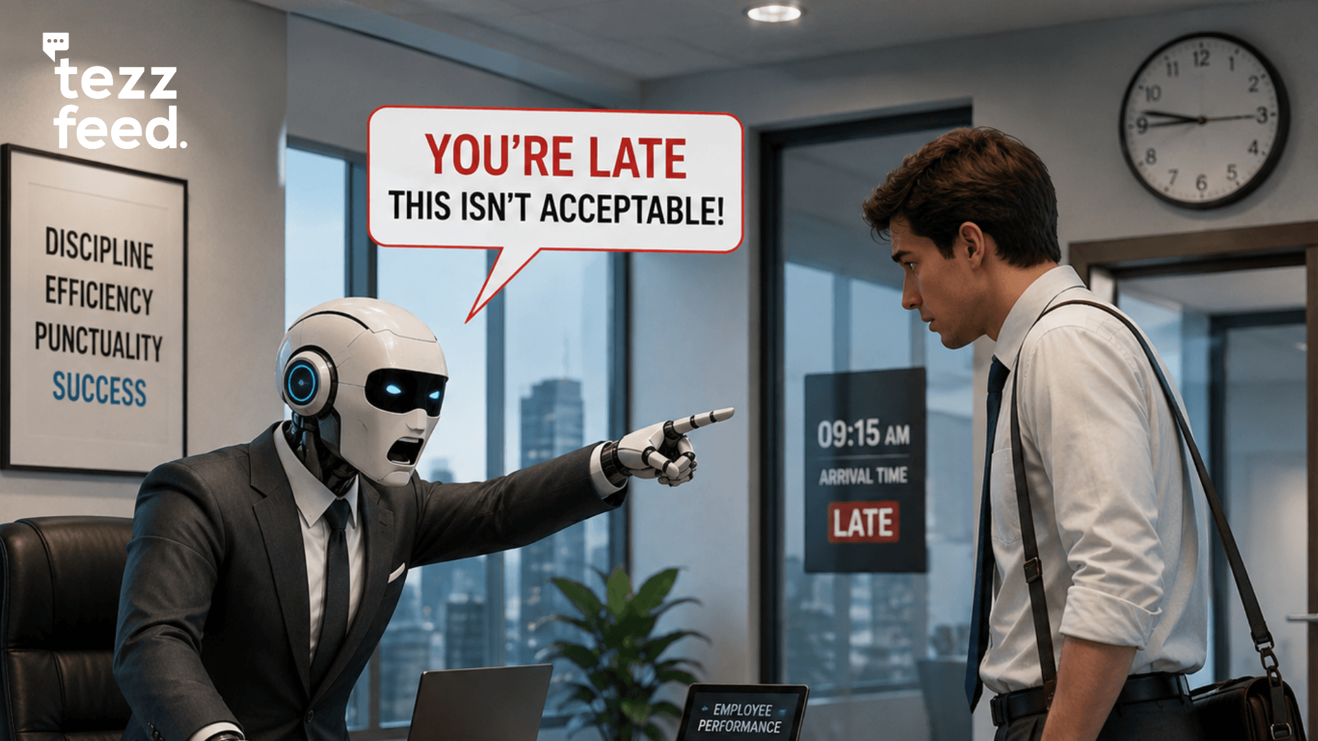 AI Boss Fires Employee for Arriving Late to the Office